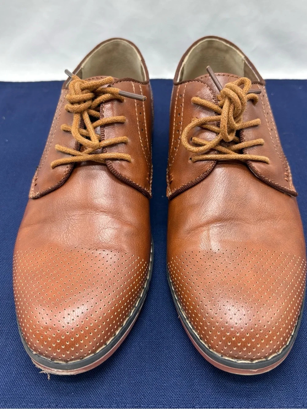 Steve Madden Bconnar Oxford Derby, size 3, Brown, Dress Shoes